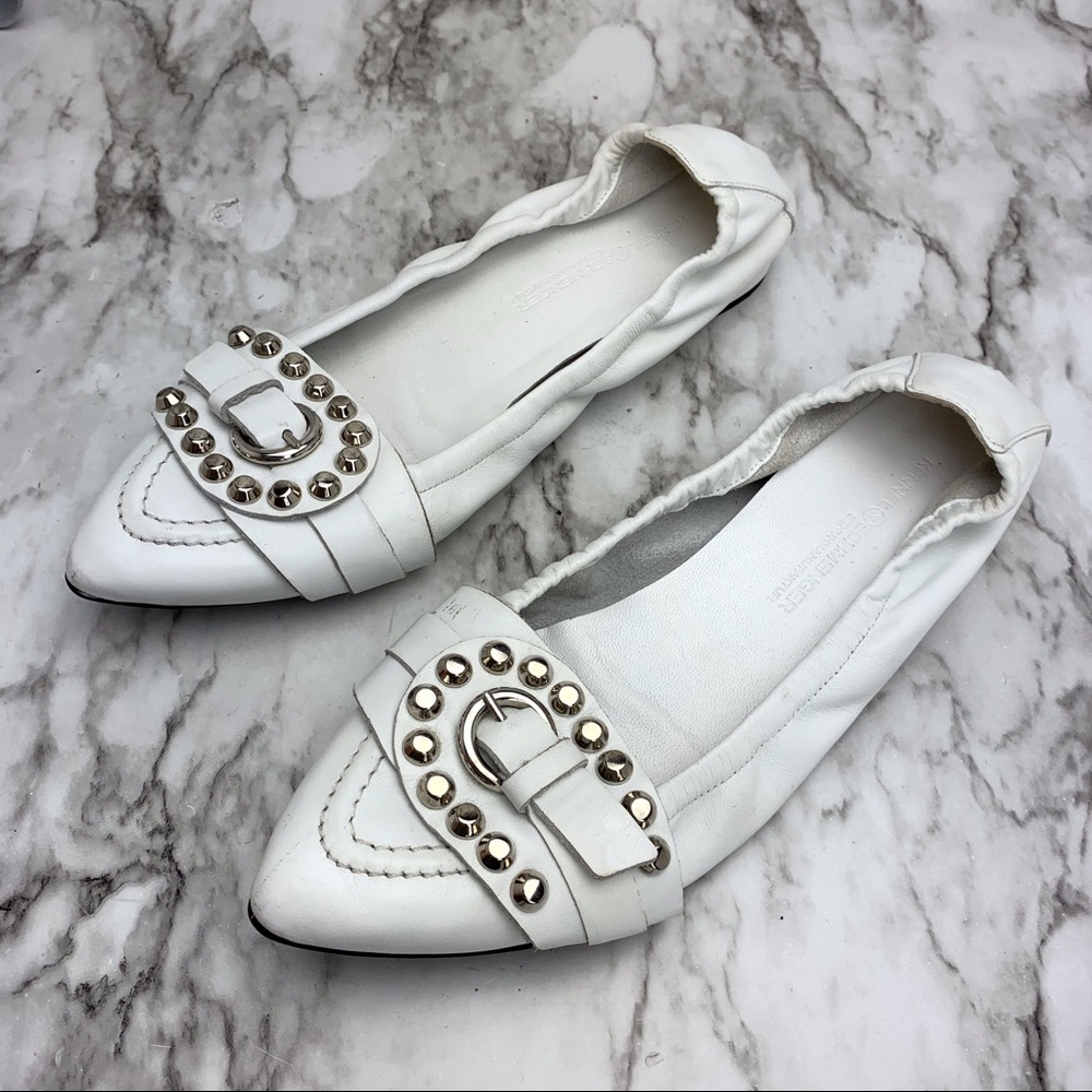 Kennel & Schmenger studded pointy leather flats - Shoe says 6.5, fits as 7.5
